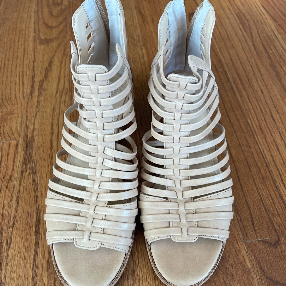 Vince Camuto sandals. Light tan color. Worn twice